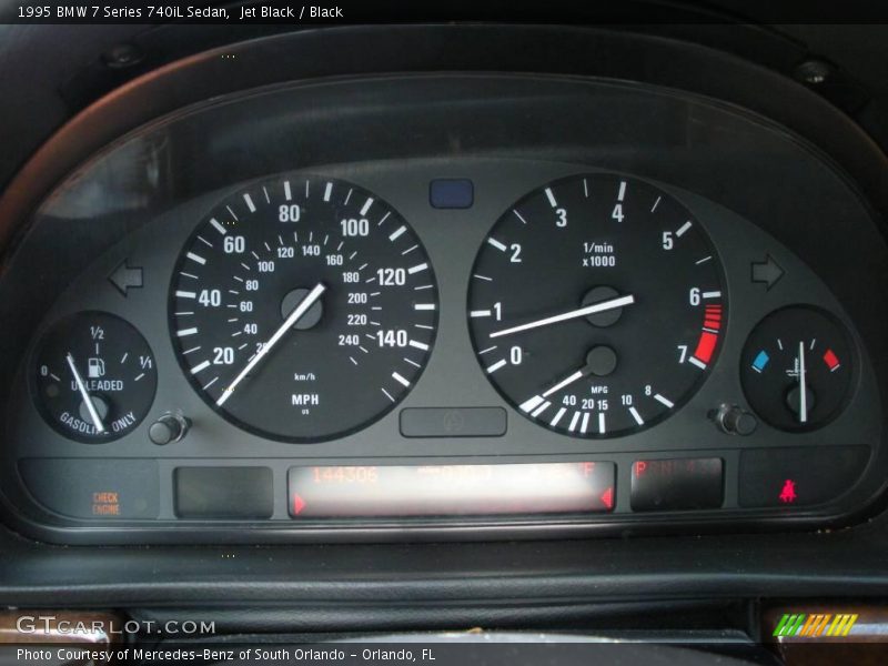 Jet Black / Black 1995 BMW 7 Series 740iL Sedan