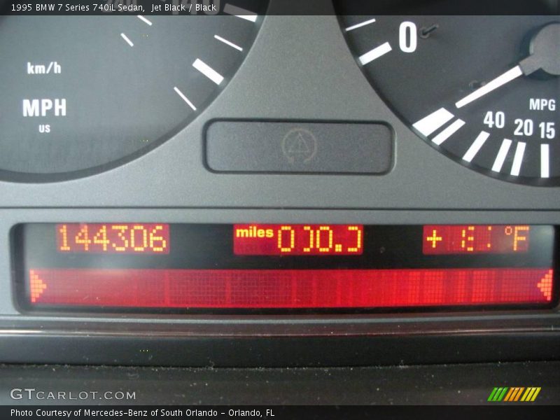 Jet Black / Black 1995 BMW 7 Series 740iL Sedan