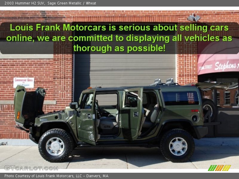 Sage Green Metallic / Wheat 2003 Hummer H2 SUV