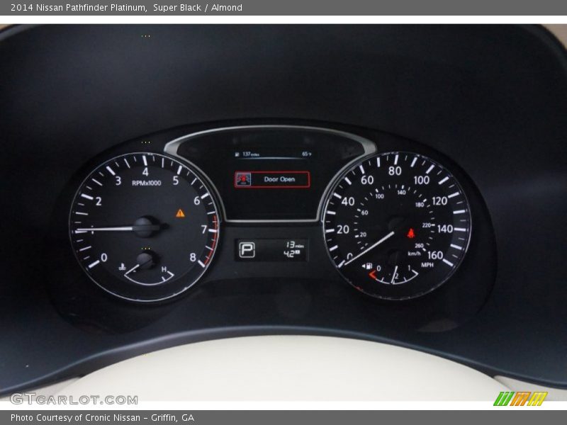 Super Black / Almond 2014 Nissan Pathfinder Platinum