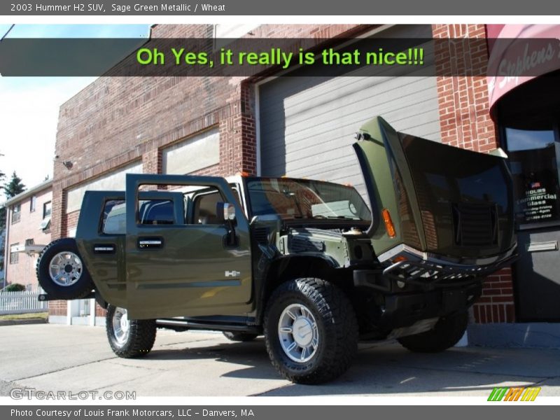 Sage Green Metallic / Wheat 2003 Hummer H2 SUV