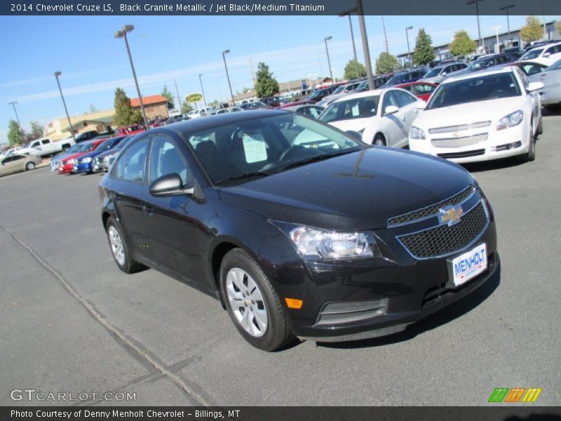 Black Granite Metallic / Jet Black/Medium Titanium 2014 Chevrolet Cruze LS