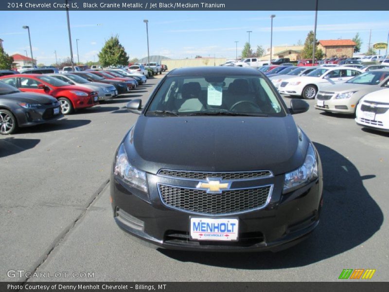 Black Granite Metallic / Jet Black/Medium Titanium 2014 Chevrolet Cruze LS