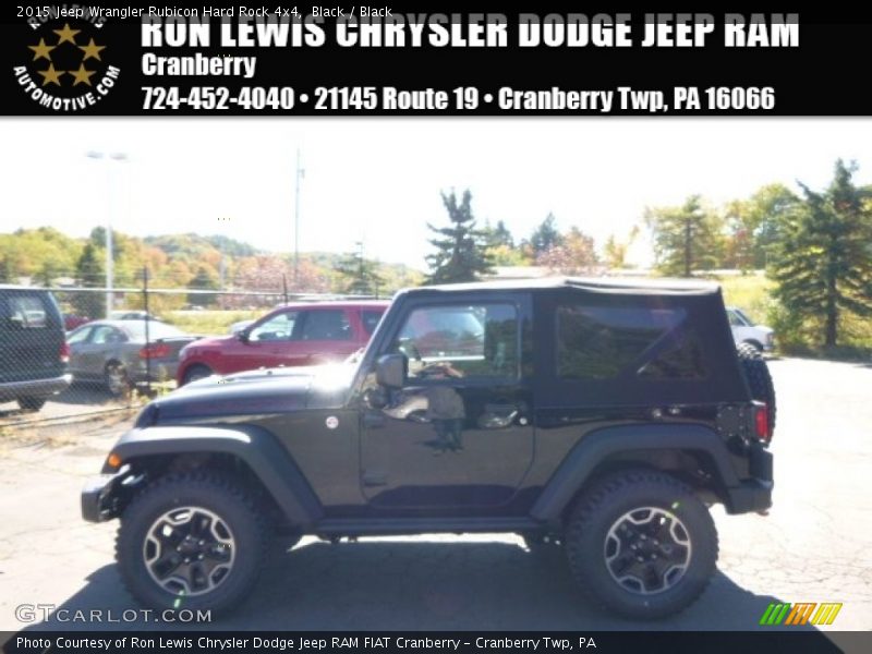 Black / Black 2015 Jeep Wrangler Rubicon Hard Rock 4x4