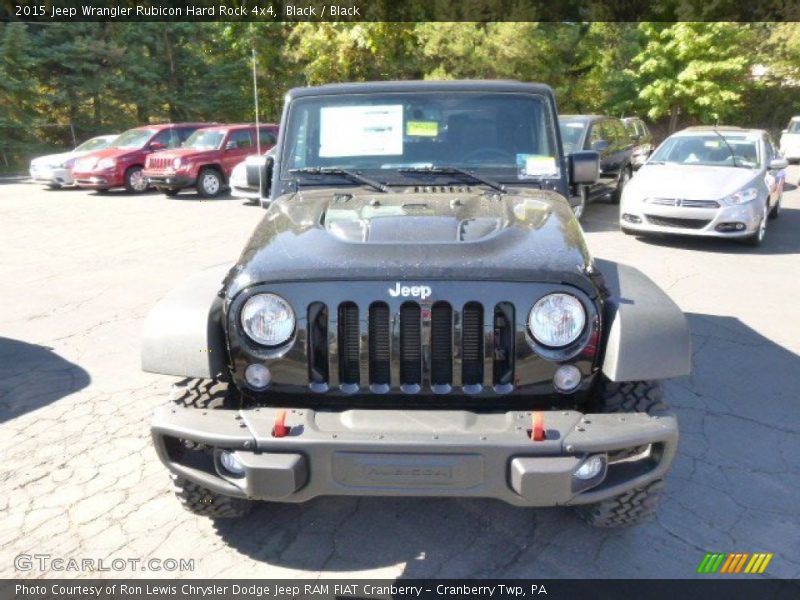 Black / Black 2015 Jeep Wrangler Rubicon Hard Rock 4x4