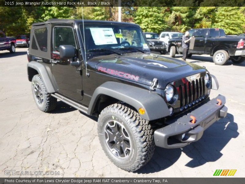 Black / Black 2015 Jeep Wrangler Rubicon Hard Rock 4x4