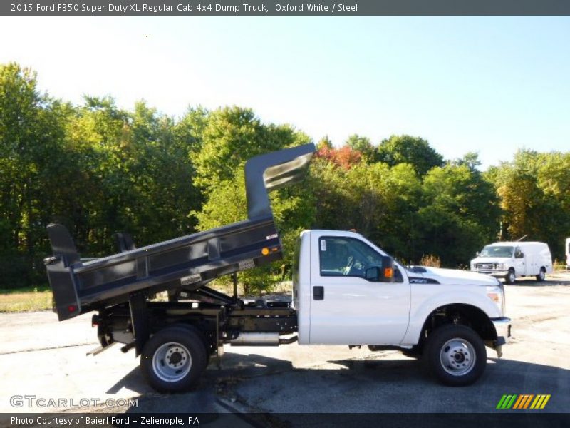  2015 F350 Super Duty XL Regular Cab 4x4 Dump Truck Oxford White