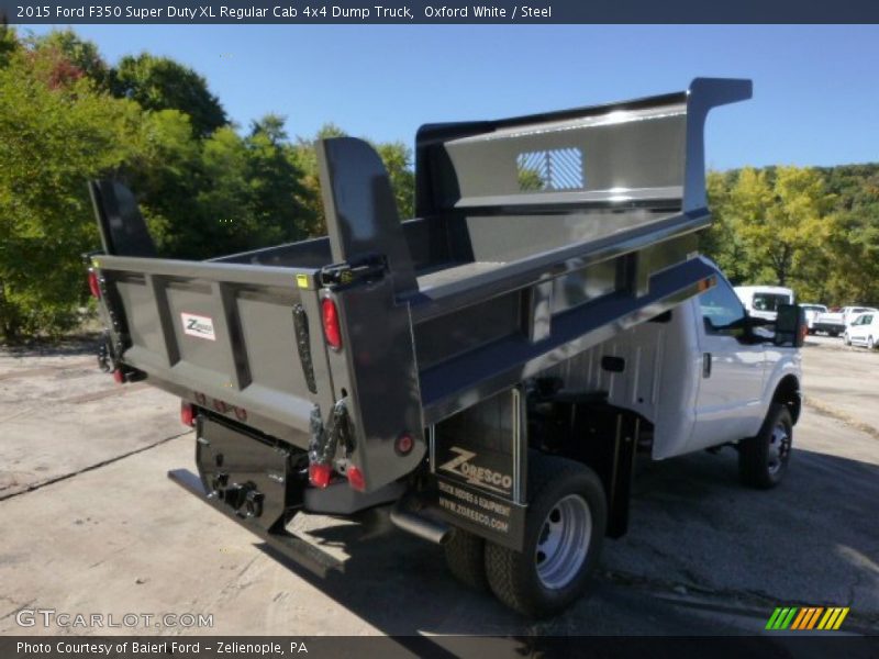 Oxford White / Steel 2015 Ford F350 Super Duty XL Regular Cab 4x4 Dump Truck