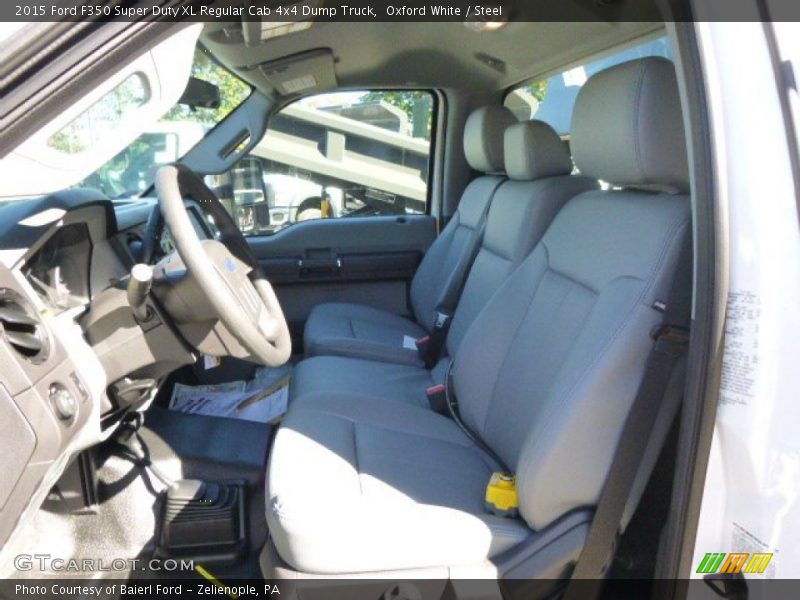  2015 F350 Super Duty XL Regular Cab 4x4 Dump Truck Steel Interior