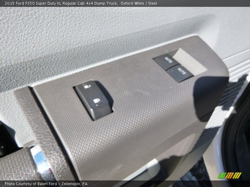 Oxford White / Steel 2015 Ford F350 Super Duty XL Regular Cab 4x4 Dump Truck