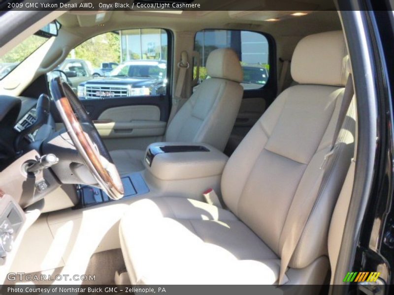 Onyx Black / Cocoa/Light Cashmere 2009 GMC Yukon Denali AWD