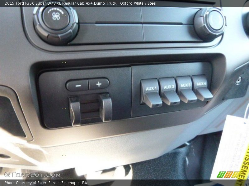 Controls of 2015 F350 Super Duty XL Regular Cab 4x4 Dump Truck