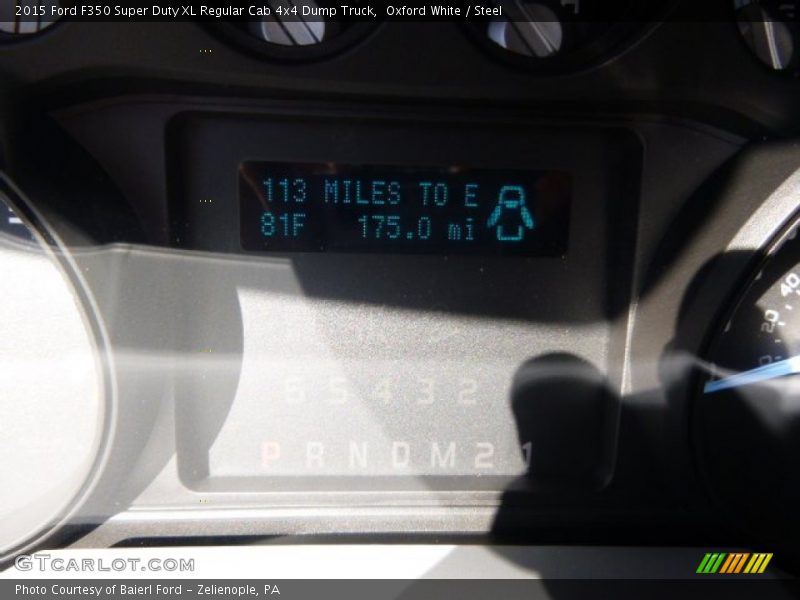 Oxford White / Steel 2015 Ford F350 Super Duty XL Regular Cab 4x4 Dump Truck