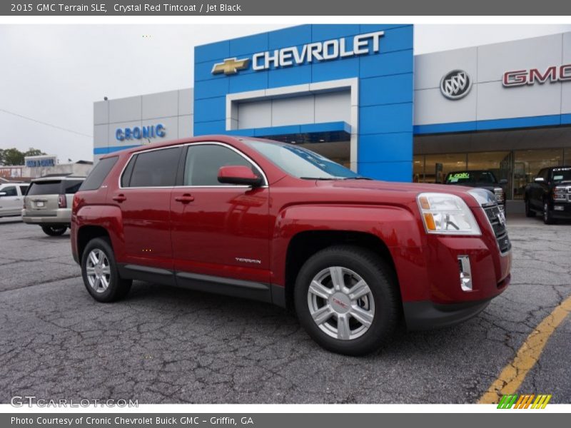 Crystal Red Tintcoat / Jet Black 2015 GMC Terrain SLE
