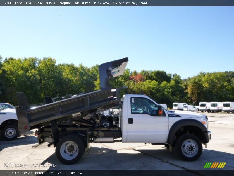 Oxford White / Steel 2015 Ford F450 Super Duty XL Regular Cab Dump Truck 4x4