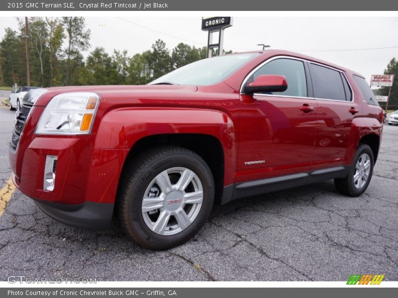 Crystal Red Tintcoat / Jet Black 2015 GMC Terrain SLE