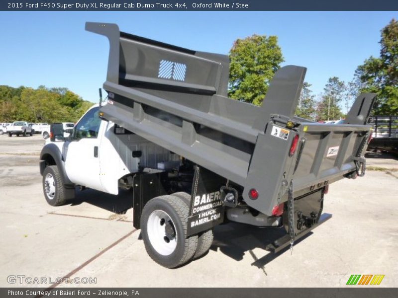 Oxford White / Steel 2015 Ford F450 Super Duty XL Regular Cab Dump Truck 4x4