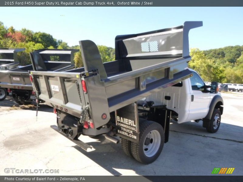 Oxford White / Steel 2015 Ford F450 Super Duty XL Regular Cab Dump Truck 4x4