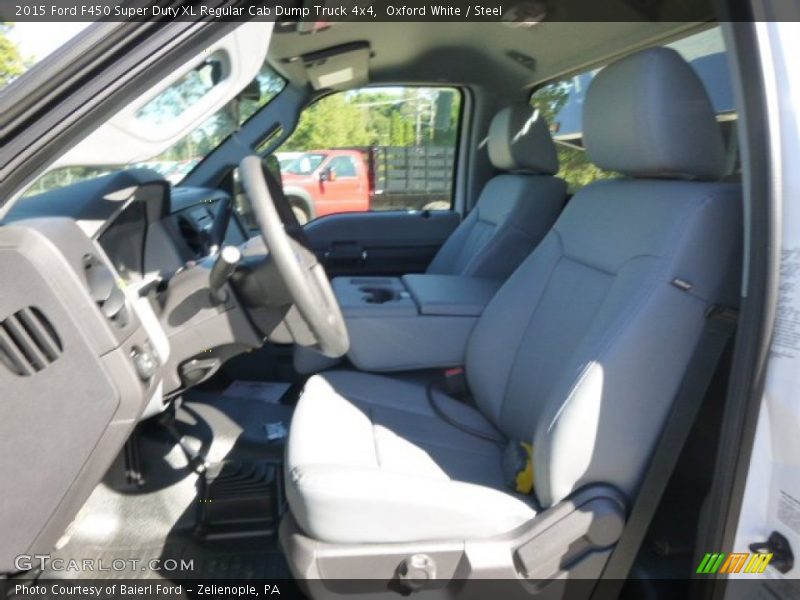 Oxford White / Steel 2015 Ford F450 Super Duty XL Regular Cab Dump Truck 4x4