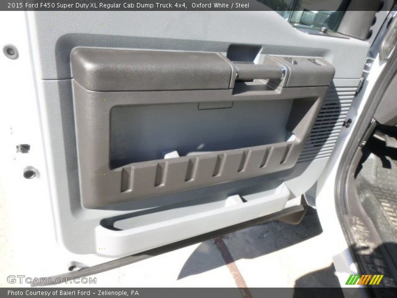 Oxford White / Steel 2015 Ford F450 Super Duty XL Regular Cab Dump Truck 4x4