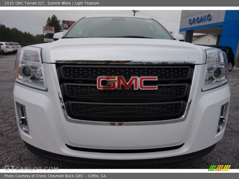 Summit White / Light Titanium 2015 GMC Terrain SLT