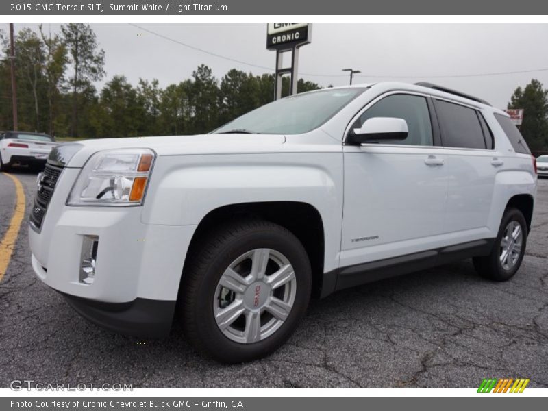 Summit White / Light Titanium 2015 GMC Terrain SLT
