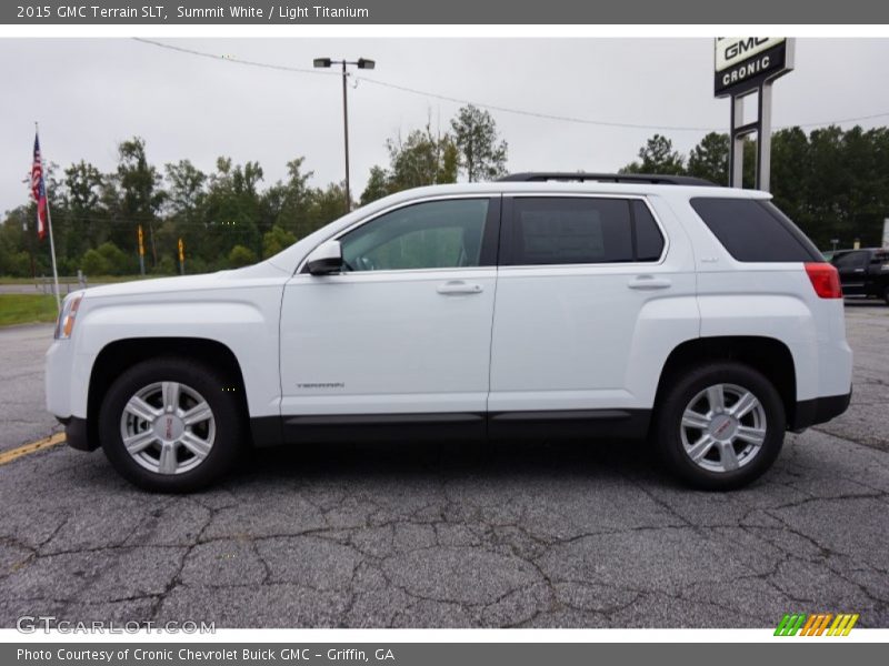 Summit White / Light Titanium 2015 GMC Terrain SLT