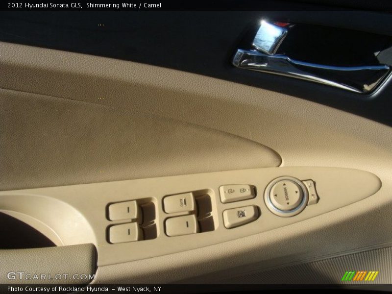 Shimmering White / Camel 2012 Hyundai Sonata GLS