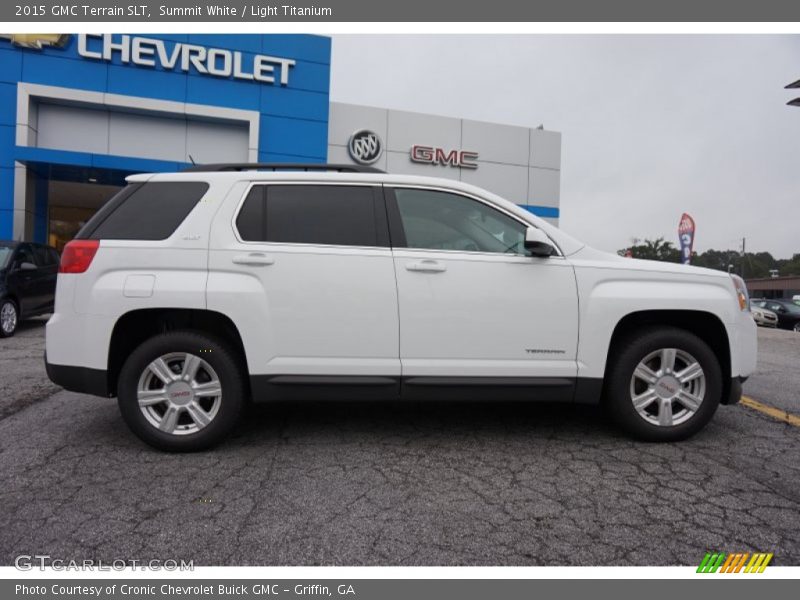 Summit White / Light Titanium 2015 GMC Terrain SLT