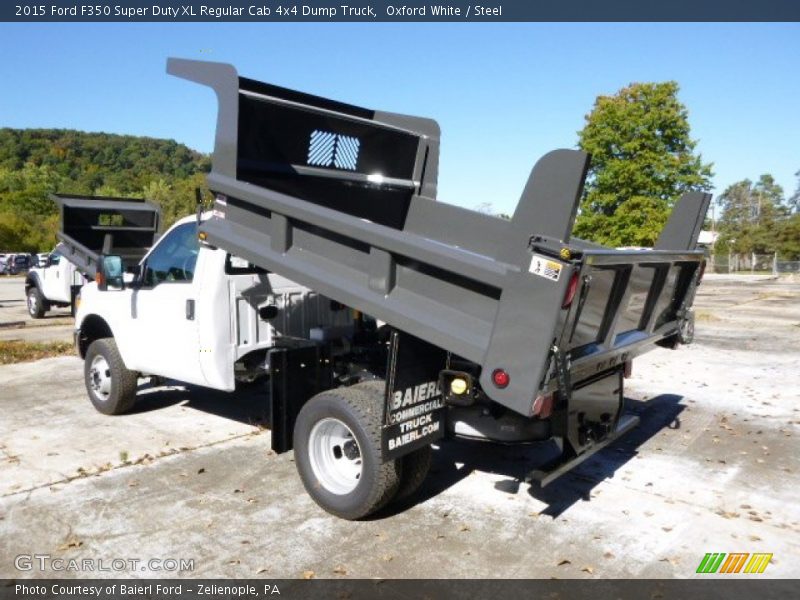 Oxford White / Steel 2015 Ford F350 Super Duty XL Regular Cab 4x4 Dump Truck