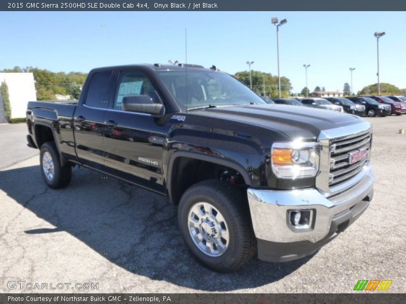 Onyx Black / Jet Black 2015 GMC Sierra 2500HD SLE Double Cab 4x4