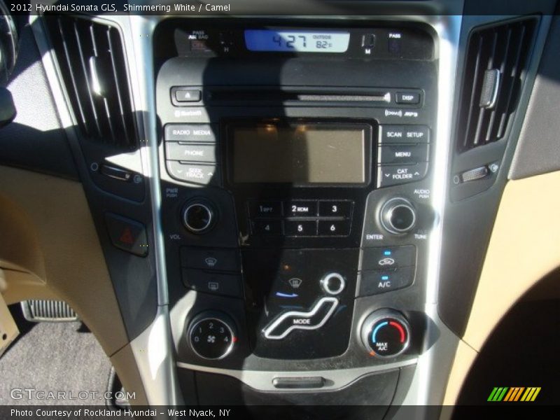 Shimmering White / Camel 2012 Hyundai Sonata GLS