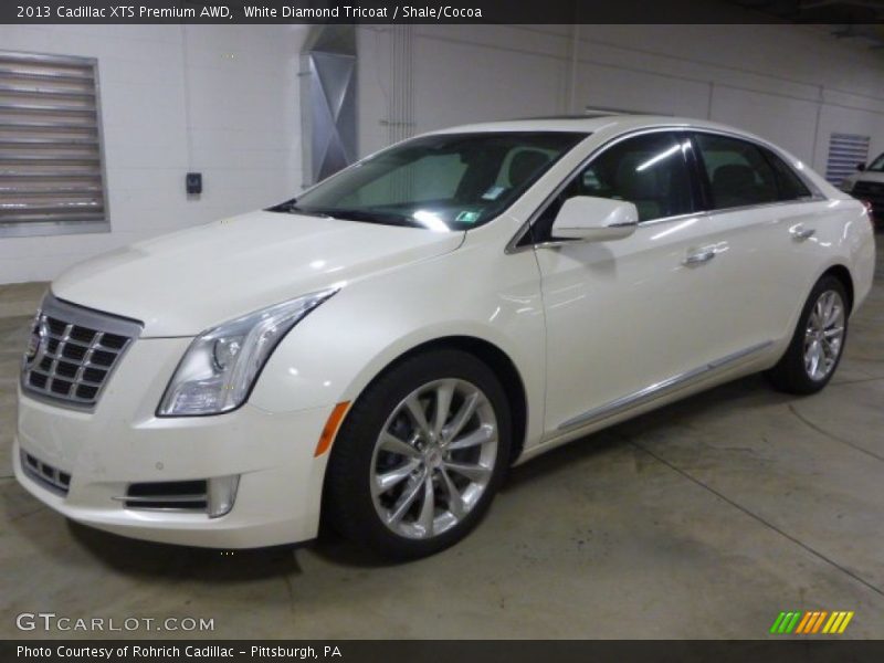 White Diamond Tricoat / Shale/Cocoa 2013 Cadillac XTS Premium AWD
