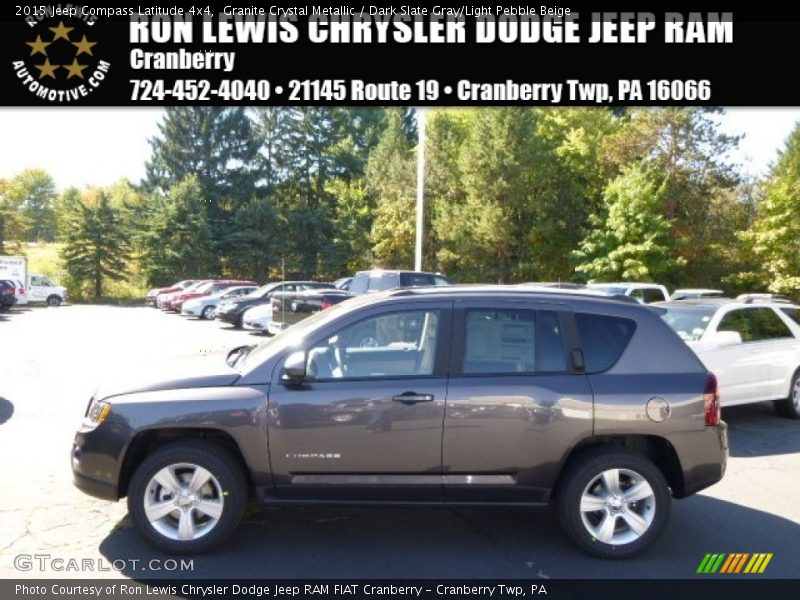 Granite Crystal Metallic / Dark Slate Gray/Light Pebble Beige 2015 Jeep Compass Latitude 4x4