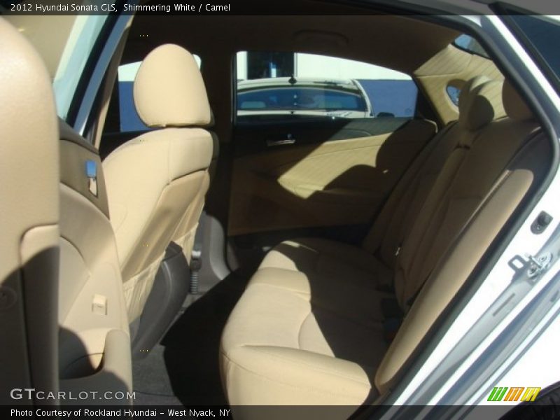 Shimmering White / Camel 2012 Hyundai Sonata GLS