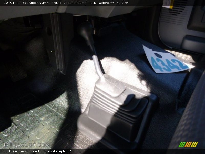 Oxford White / Steel 2015 Ford F350 Super Duty XL Regular Cab 4x4 Dump Truck