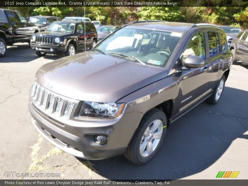 Granite Crystal Metallic / Dark Slate Gray/Light Pebble Beige 2015 Jeep Compass Latitude 4x4