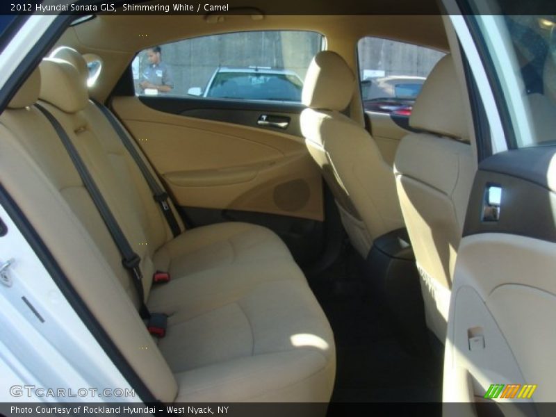 Shimmering White / Camel 2012 Hyundai Sonata GLS
