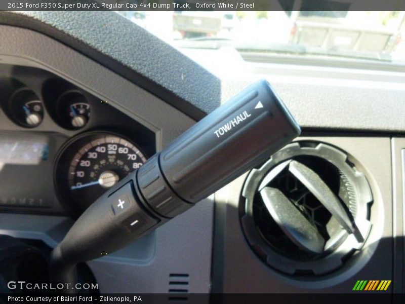 Oxford White / Steel 2015 Ford F350 Super Duty XL Regular Cab 4x4 Dump Truck