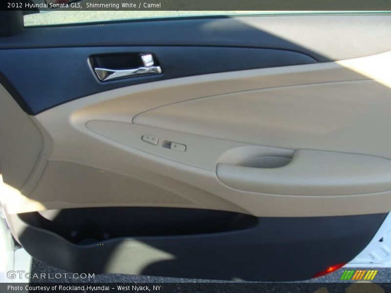 Shimmering White / Camel 2012 Hyundai Sonata GLS