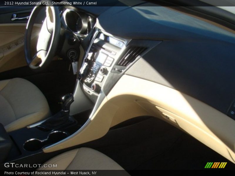 Shimmering White / Camel 2012 Hyundai Sonata GLS