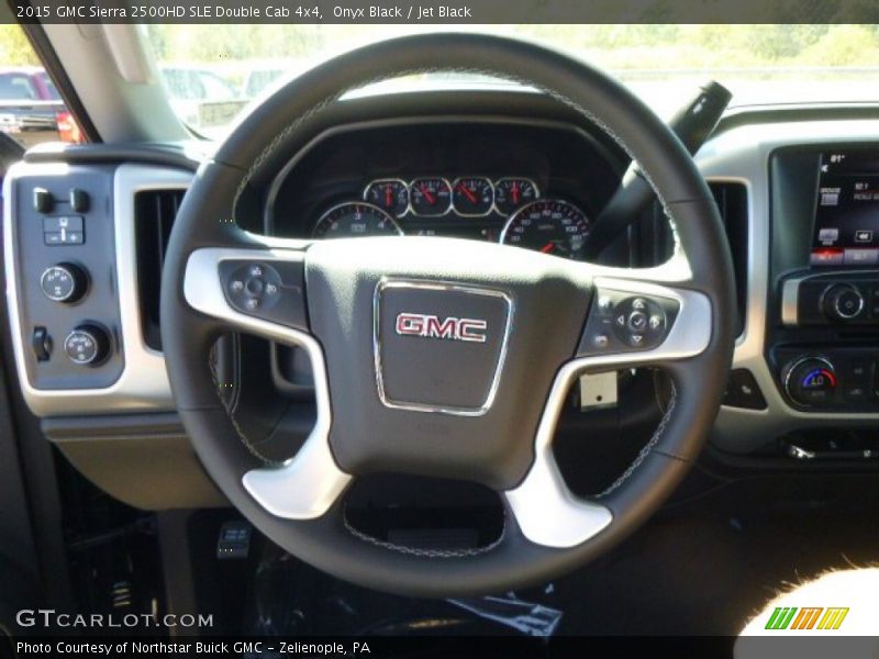Onyx Black / Jet Black 2015 GMC Sierra 2500HD SLE Double Cab 4x4