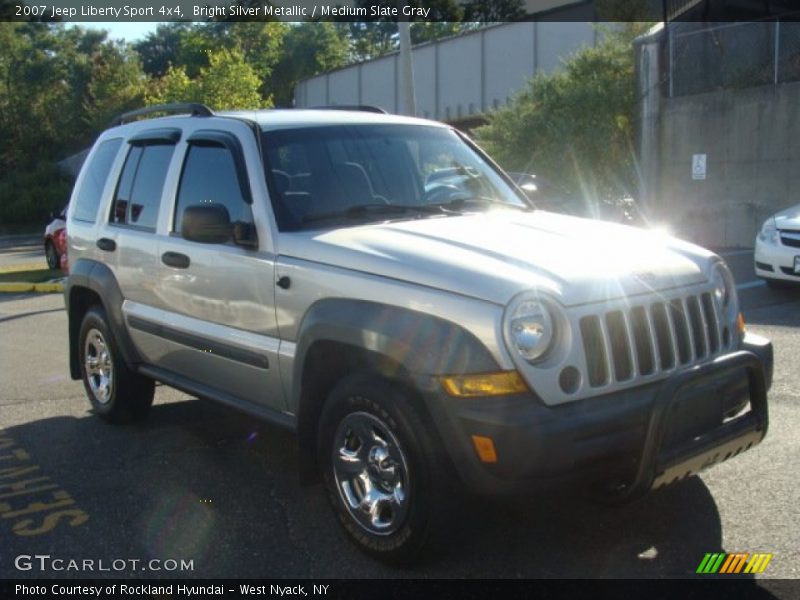 Bright Silver Metallic / Medium Slate Gray 2007 Jeep Liberty Sport 4x4