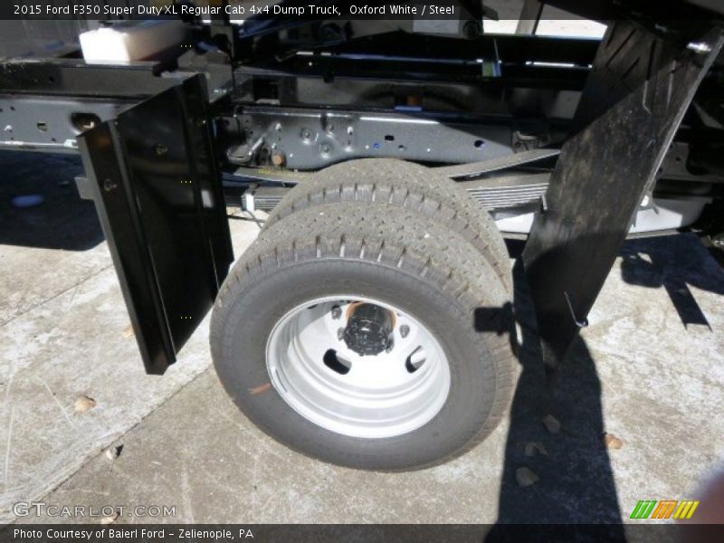 Oxford White / Steel 2015 Ford F350 Super Duty XL Regular Cab 4x4 Dump Truck