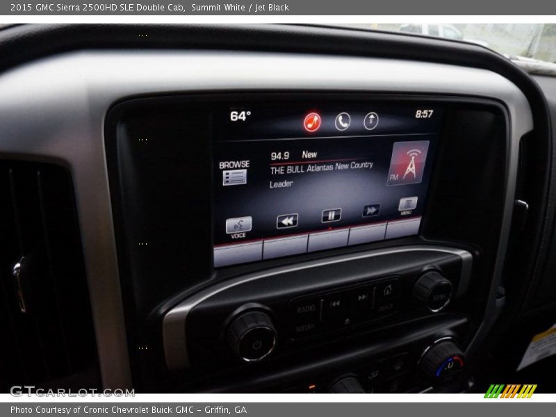 Summit White / Jet Black 2015 GMC Sierra 2500HD SLE Double Cab