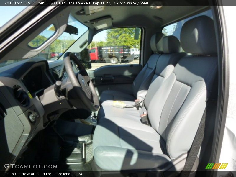 Oxford White / Steel 2015 Ford F350 Super Duty XL Regular Cab 4x4 Dump Truck