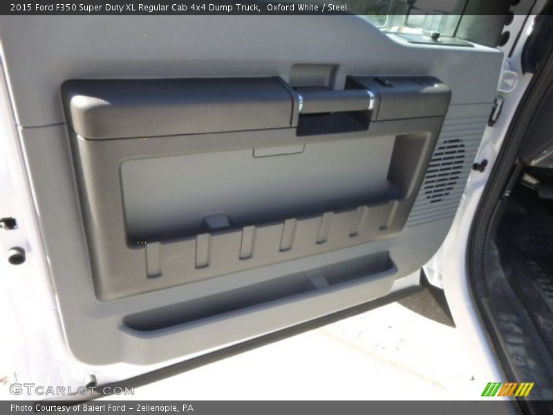Oxford White / Steel 2015 Ford F350 Super Duty XL Regular Cab 4x4 Dump Truck