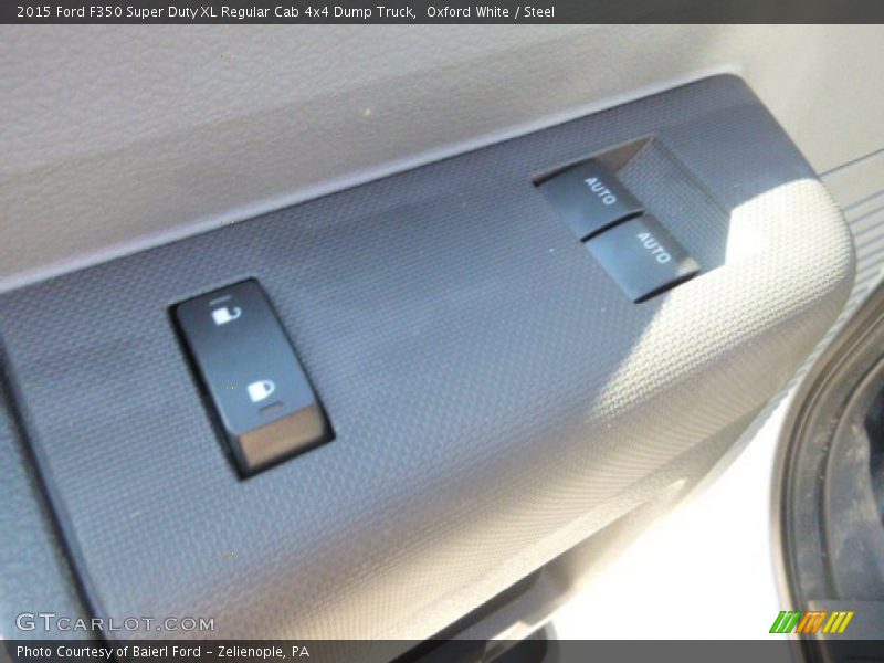 Oxford White / Steel 2015 Ford F350 Super Duty XL Regular Cab 4x4 Dump Truck