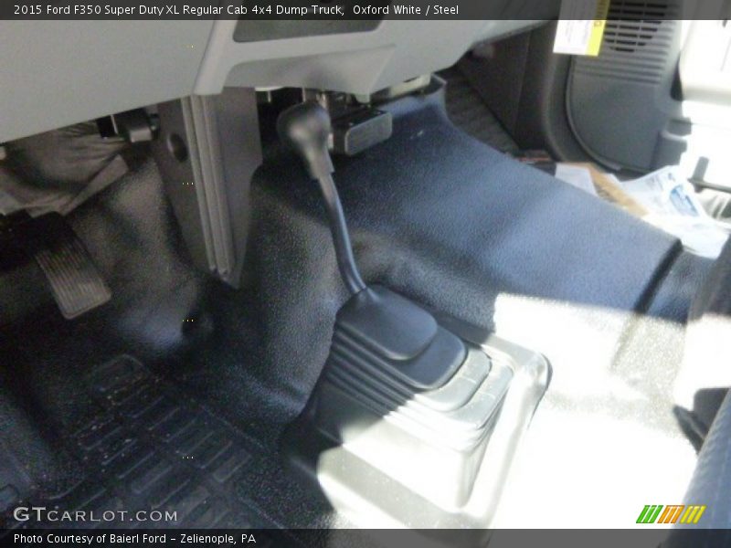Oxford White / Steel 2015 Ford F350 Super Duty XL Regular Cab 4x4 Dump Truck