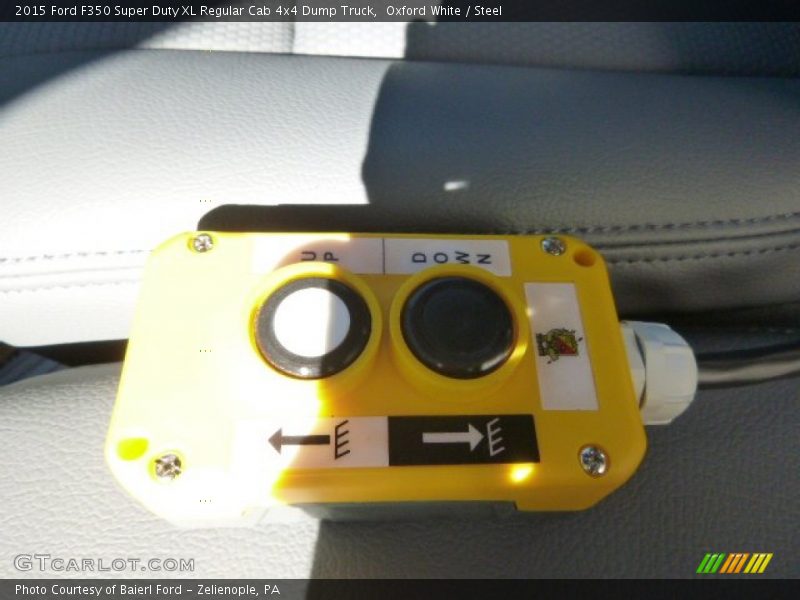 Oxford White / Steel 2015 Ford F350 Super Duty XL Regular Cab 4x4 Dump Truck